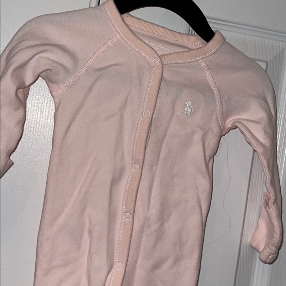 Baby girl striped cotton coverall Ralph Lauren 6M